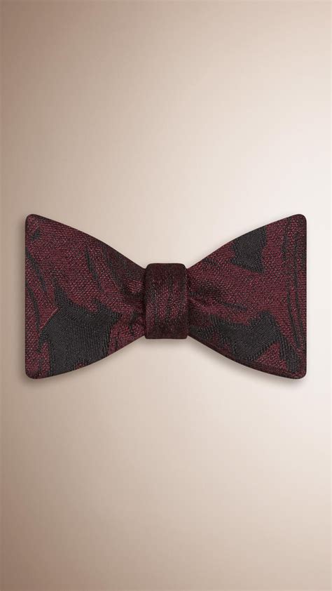 burgandy burberry bow tie|burberry neck ties.